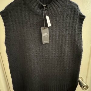 Ann Taylor Black  Cashmere Cowl Neck Sweater.